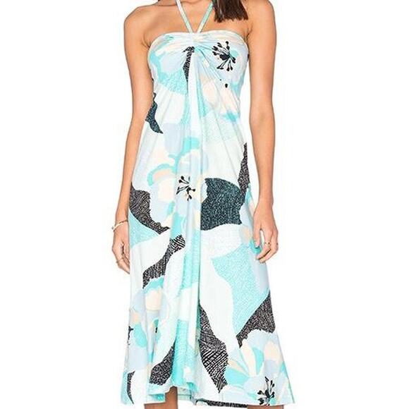 patagonia kamala hibiscus field floral halter midi dress - Picture 8 of 8
